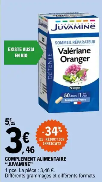 E.Leclerc Complement Alimentaire Juvamine offre