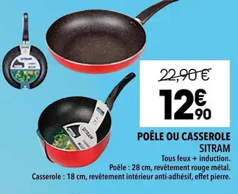 Sitram poêle ou casserole