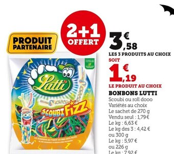 Super U Lutti bonbons offre