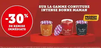 Super U Bonne maman -30% de remise immédiate sur la gamme confiture intense bonne maman offre