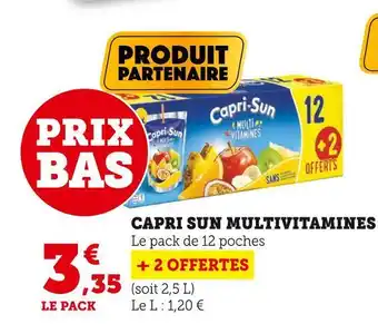 Super U Capri sun multivitamines offre