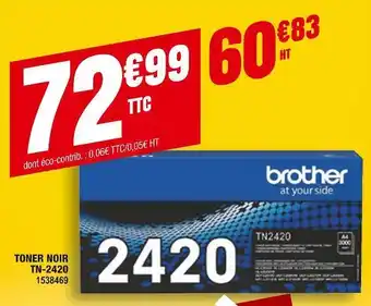 Plein ciel Brother toner noir tn-2420 offre
