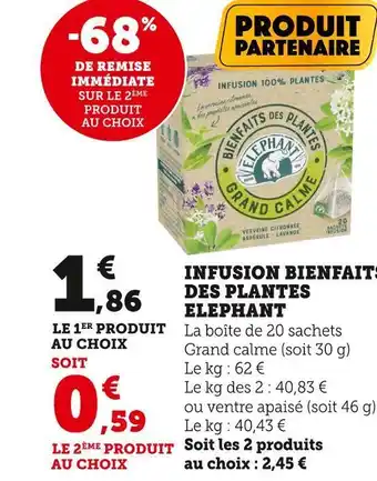 U Express Elephant infusion bienfaits des plantes offre
