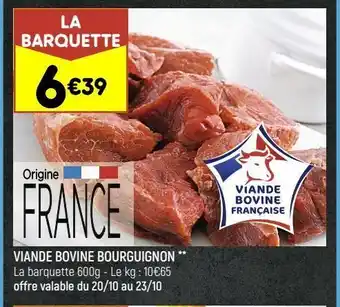 Leader Price Viande bovine bourguignon offre