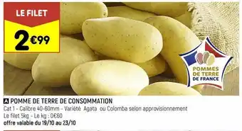 Leader Price Pomme de terre de consommation offre