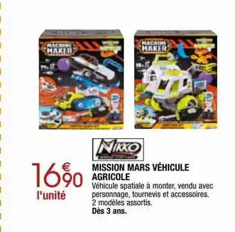 Migros Mission mars véhicule agricole offre
