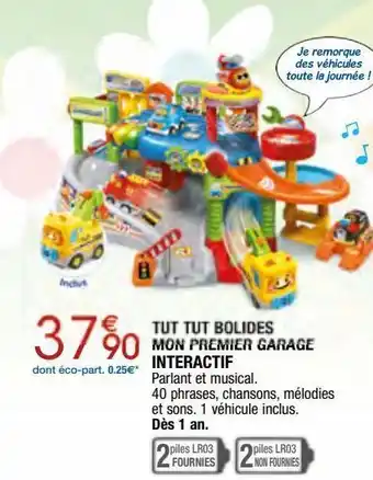 Tut tut bolides mon premier garage interactif