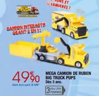 Migros Mega camion de ruben big truck pups offre