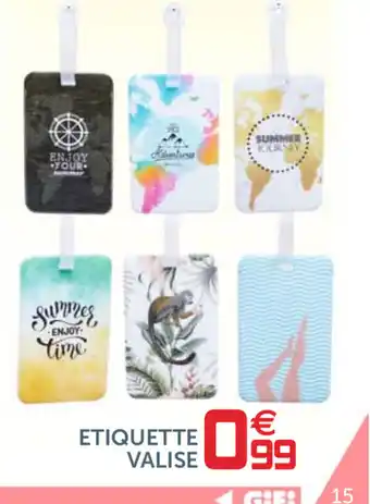 Gifi Etiquette Valise offre