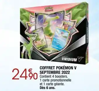 Coffret pokemon v septembre 2022
