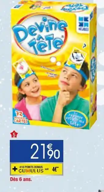 Migros Devine tête offre