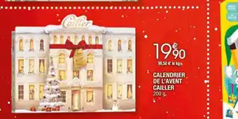 Migros Calendrier de l'avent cailler offre