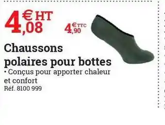 Espace emeraude Chaussons Polaires Pour Bottes offre