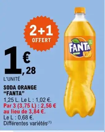 E.Leclerc Soda Orange Fanta offre