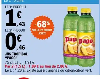 E.Leclerc Jus Tropical Pago offre