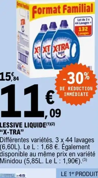 E.Leclerc Lessive Liquide X-Tra offre