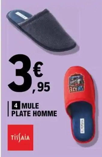 E.Leclerc Mule Plate Homme offre