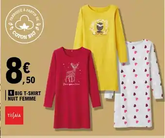E.Leclerc Big T-shirt Nuit Femme offre