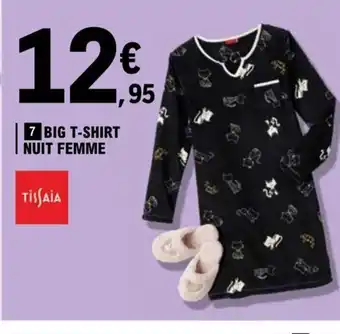 E.Leclerc Big T Shirt Nuit Femme offre