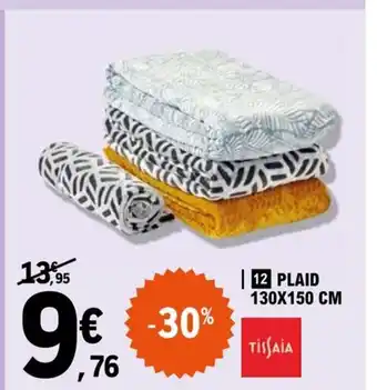 E.Leclerc Plaid 130x150 cm offre