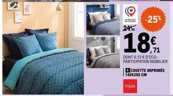 E.Leclerc Couette Imprimee 140x200 cm offre