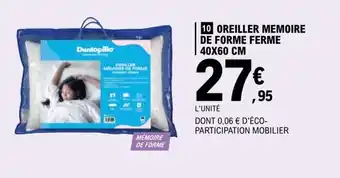 E.Leclerc Oreiller Memoire De Forme Ferme 40X60 Cm offre