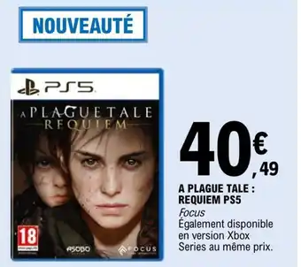 E.Leclerc A Plague Tale : Requiem PS5 offre
