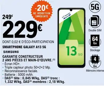 E.Leclerc Smartphone Galaxy A13 5G offre