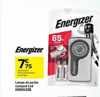 Carrefour Lampe de poche compact led energizer offre