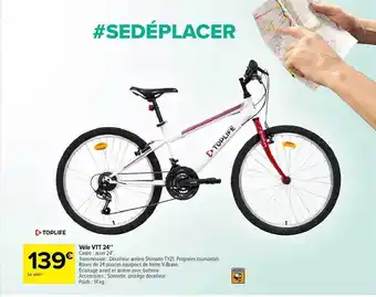 Carrefour Vélo vtt 24 offre