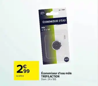 Carrefour Économiseur d'eau mâle trefilaction offre