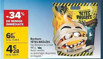 Carrefour Bonbons têtes brûlées offre