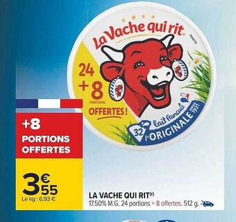 Carrefour La vache qui rit offre