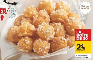 Carrefour 30 chouquettes offre
