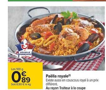 Carrefour Paëlla royale offre