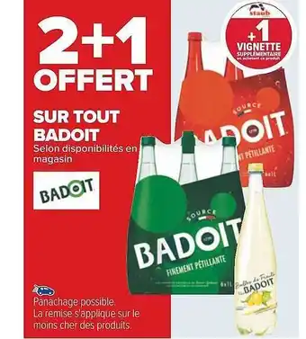 Carrefour Badoit offre