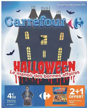 Carrefour Déguisement garçon et fille, sachet de bonbons haribo offre