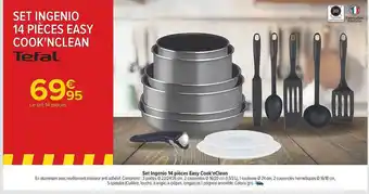 Carrefour Set ingenio 14 pièces easy cook'nclean tefal offre
