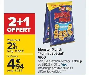 Carrefour Monster munch offre