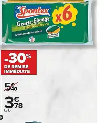 Carrefour Spontex offre