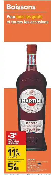 Carrefour Martini offre