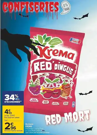 Carrefour Bonbons krema offre
