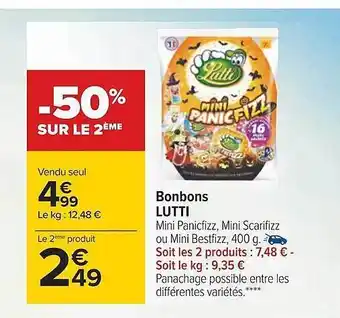 Carrefour Bonbons lutti offre