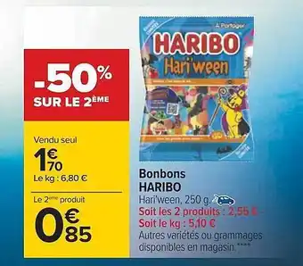 Carrefour Bonbons haribo offre