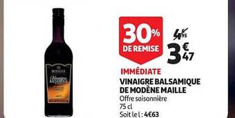 Auchan Vinaigre balsamique de modène maille offre