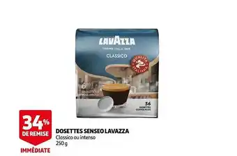 Auchan Dosettes senseo lavazza offre