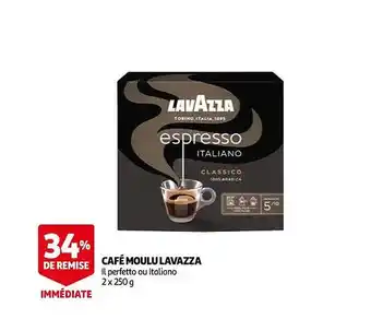 Auchan Café moulu lavazza offre