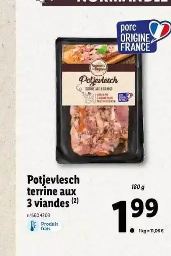Potjevlesch terrine aux 3 viandes