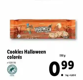 Cookies halloween colorés
