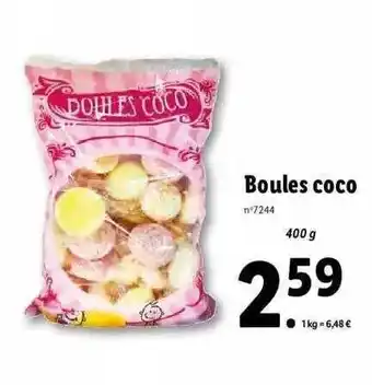 Lidl Boules coco offre